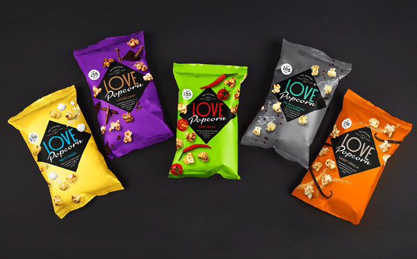 爆米花食品包裝設計