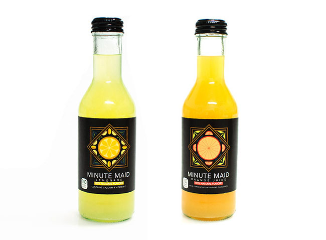 果汁飲料裝飾畫風(fēng)格包裝設(shè)計(jì)欣賞